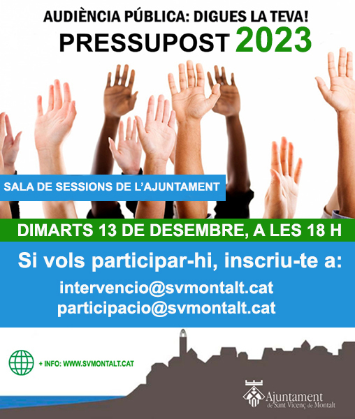 Audiència Pública Pressupost 2023
