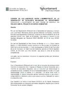 Conveni Dept Educació Generalitat per projecte de servei comunitari
