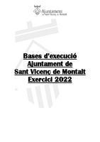 Bases execuxió Pressupost 2022