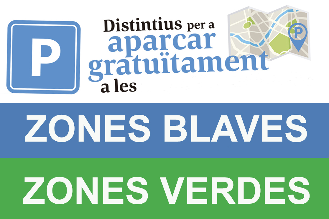 Zones blaves i verdes