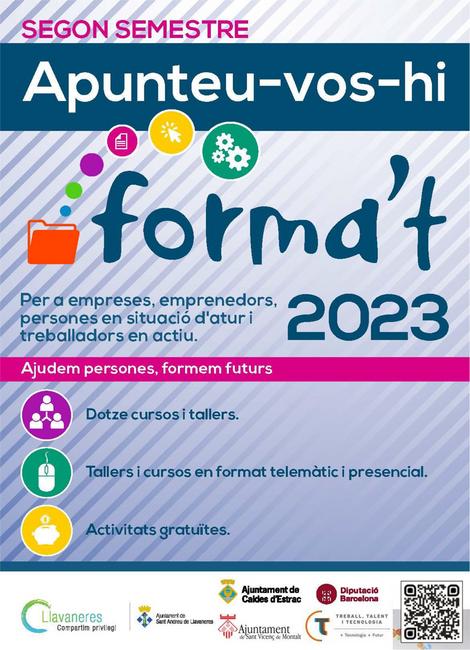 Forma't segon semestre 2023 Forma't segon semestre 2023