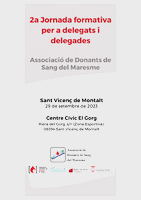 Programa Jornada Formativa Donants de Sang
