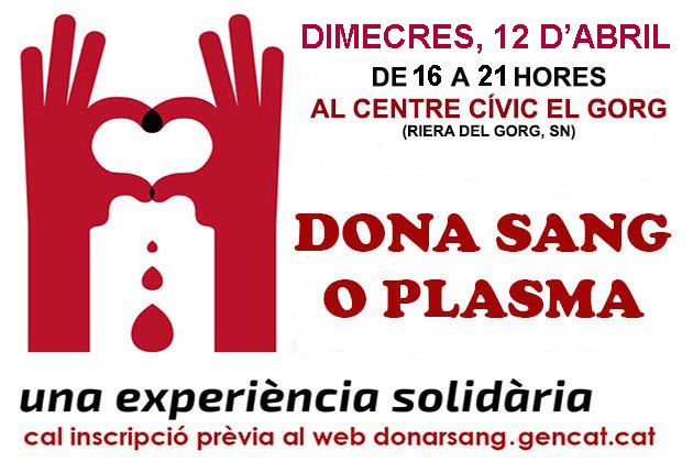 Donaci de sang i plasma abril 2023