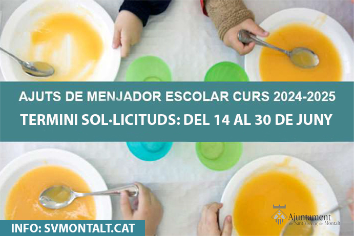Ajuts menjador 2024-2025 Ajuts menjador 2024-2025