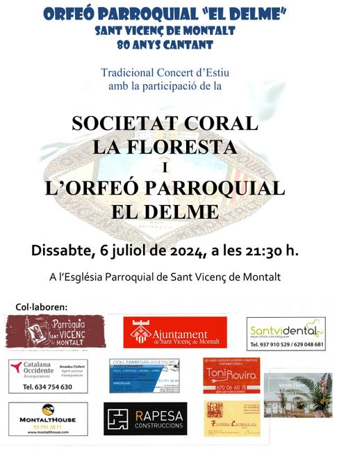 Cartell concert estiu Orfeó