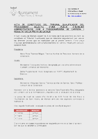Acta constitució tribunal i resultat prova de català
