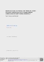 Document comprensiu Modificació del Polígon II del Pla Parcial del Sector 6_Riera d´en Gorg