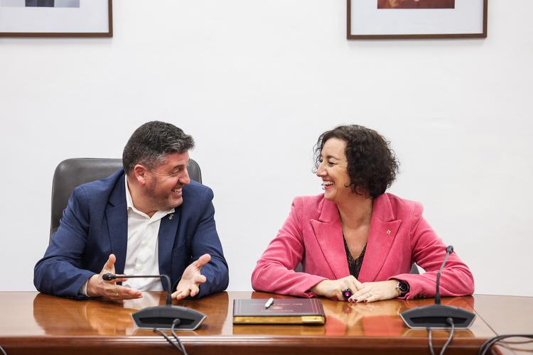 Visita de la consellera Romero