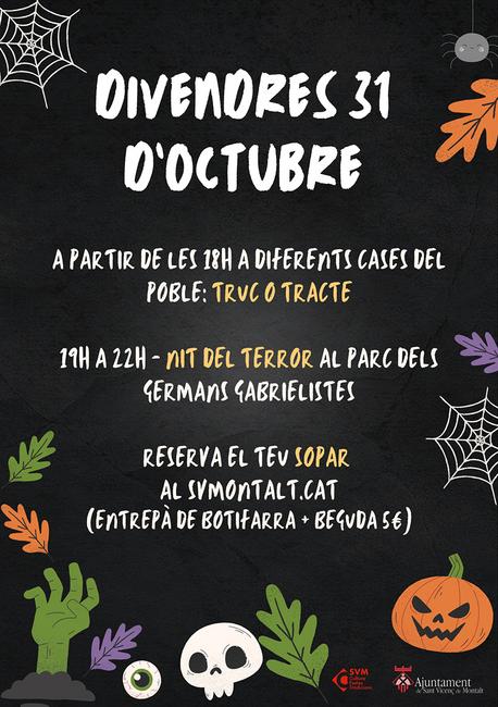 cartell sopar halloween