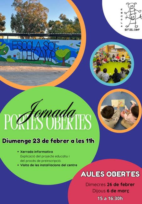 Portes obertes Escola Sot del Camp