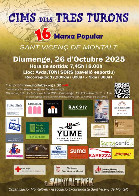 cartell cims dels tres turons