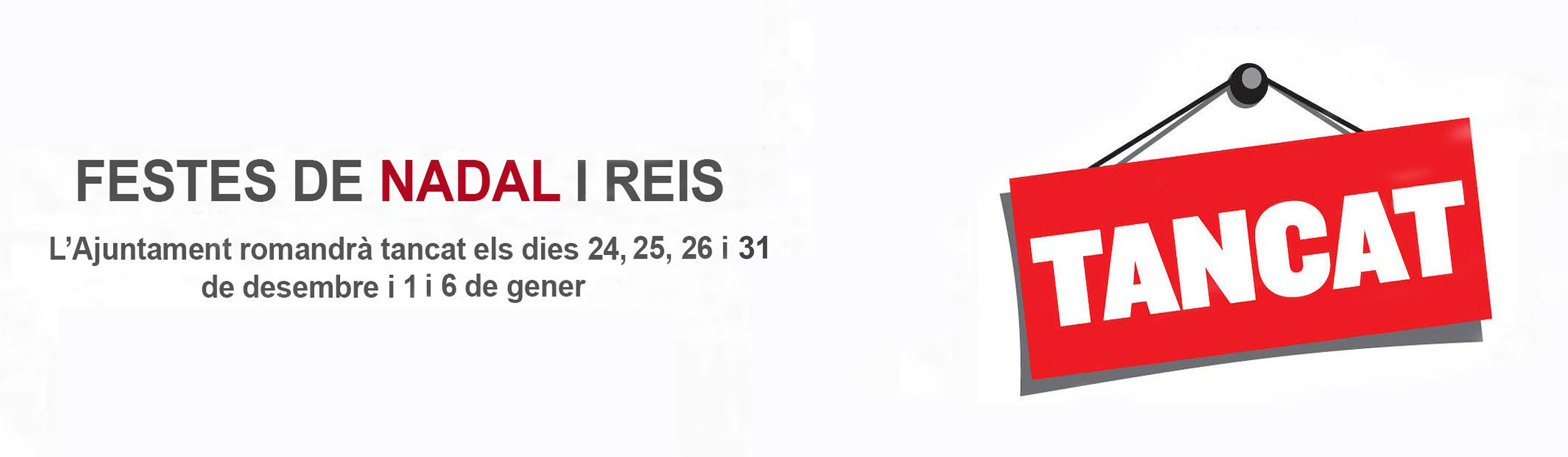 Horari Nadal Ajuntament