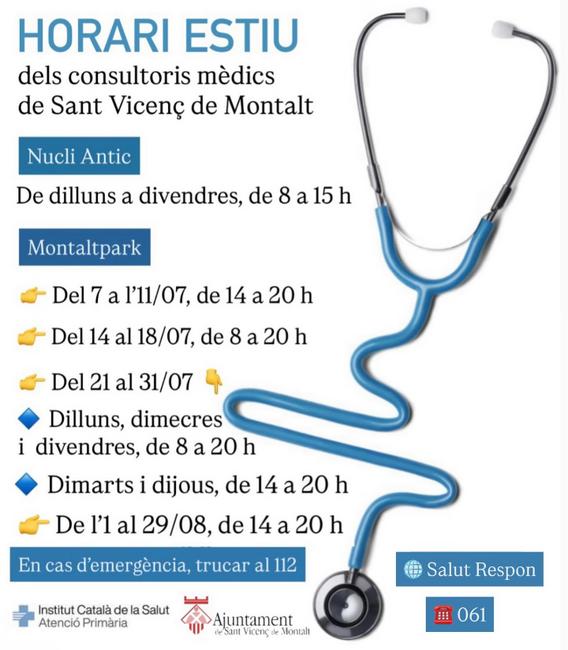 Horari estiu consultoris