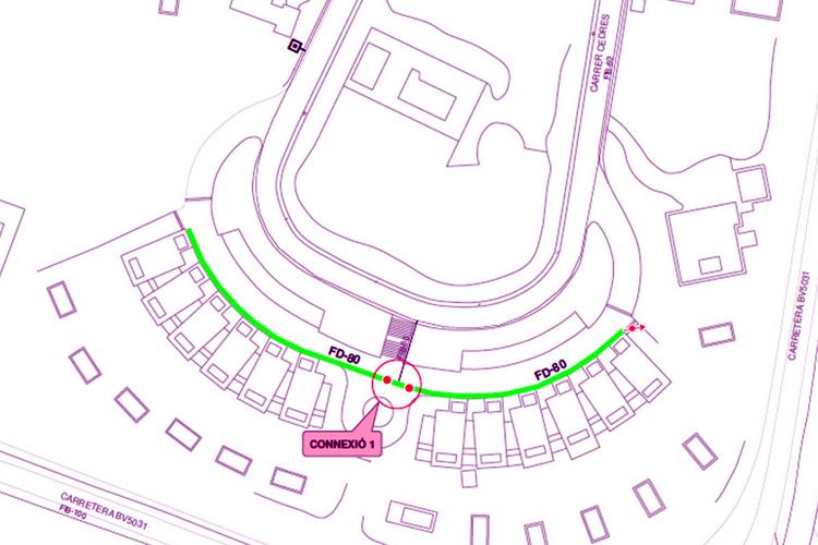 Renovació xarxa d'aigua Cedres