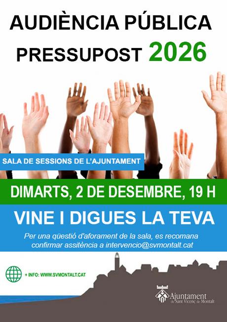 Audiència pressupost 2026