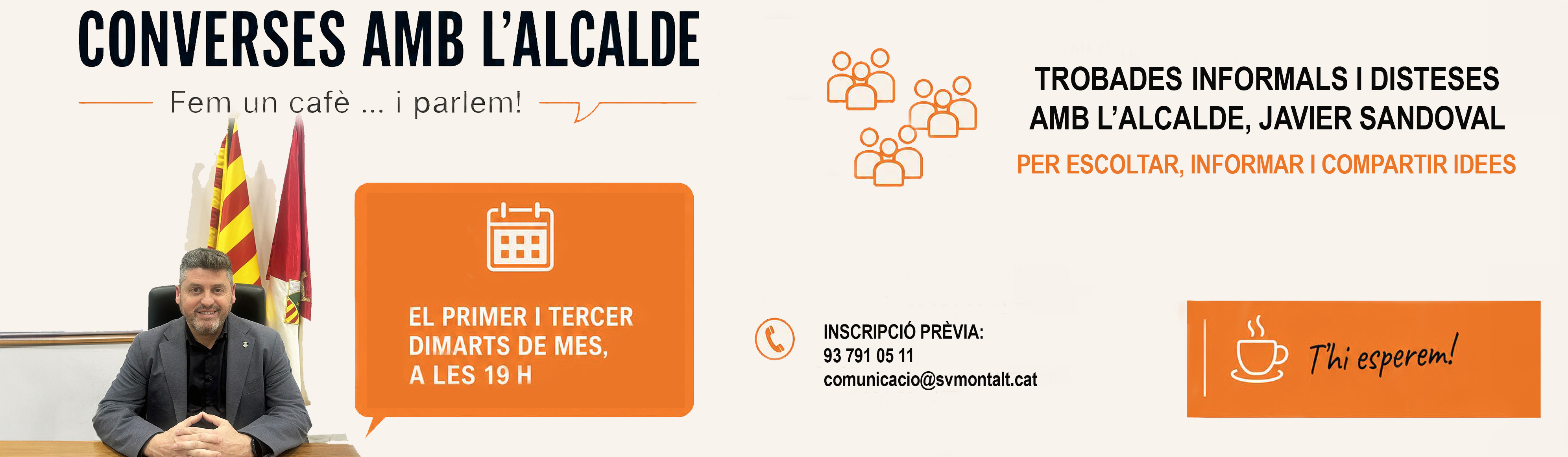 Caf� amb l'alcalde