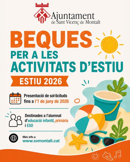 Beques activitats estiu 2026