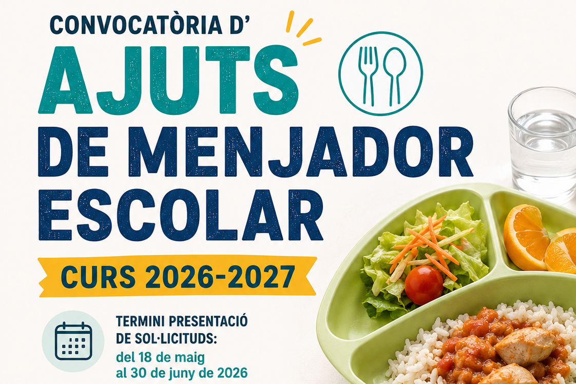 Ajuts de menjador 2026-2027