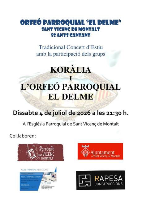 Concert estiu Orfe&oacute;