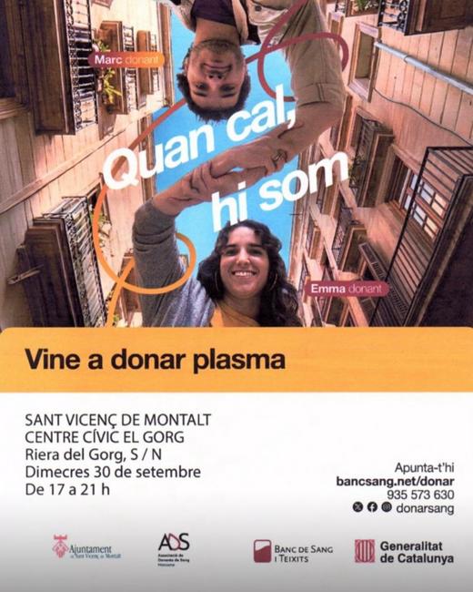 Cartell donaci&oacute; plasma