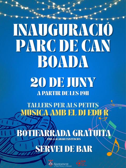Inauguraci&oacute; parc Can Boada
