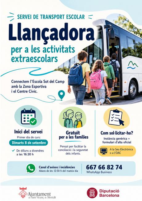 Cartell transport extraescolar