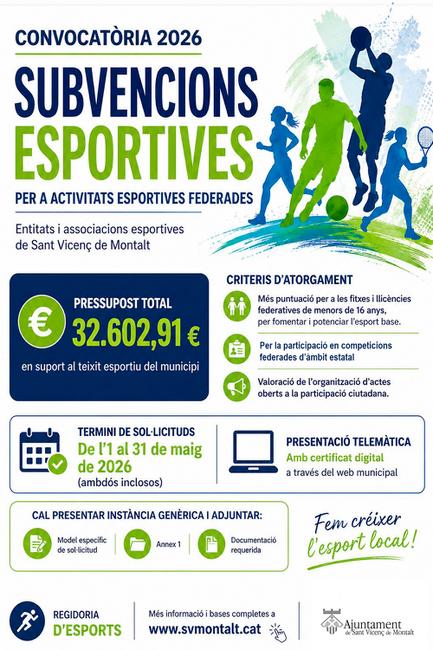 Subvencions esportives 2026