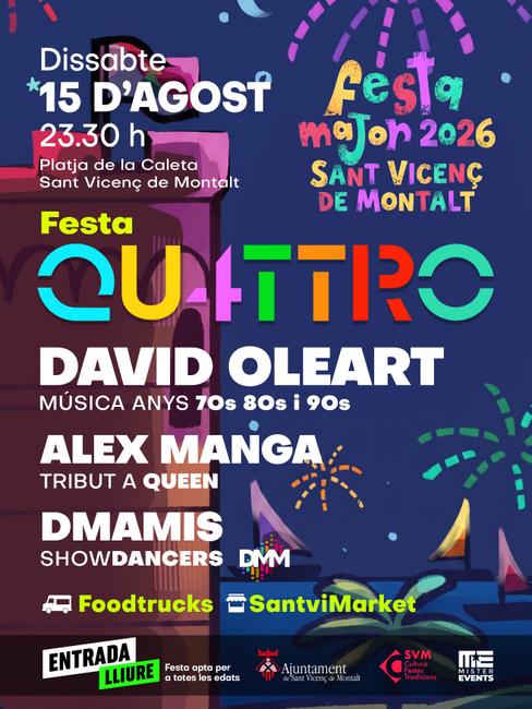 Cartell Festa Qu4ttro SVM 2026