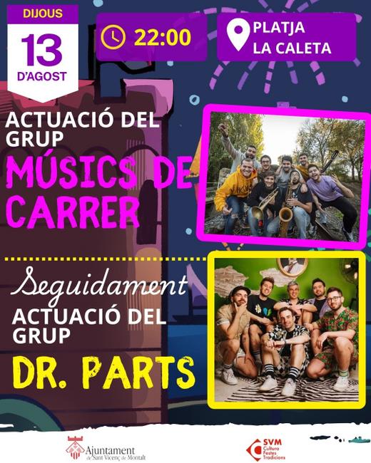 Cartell concert Amics de les Arts i Musics al carrer