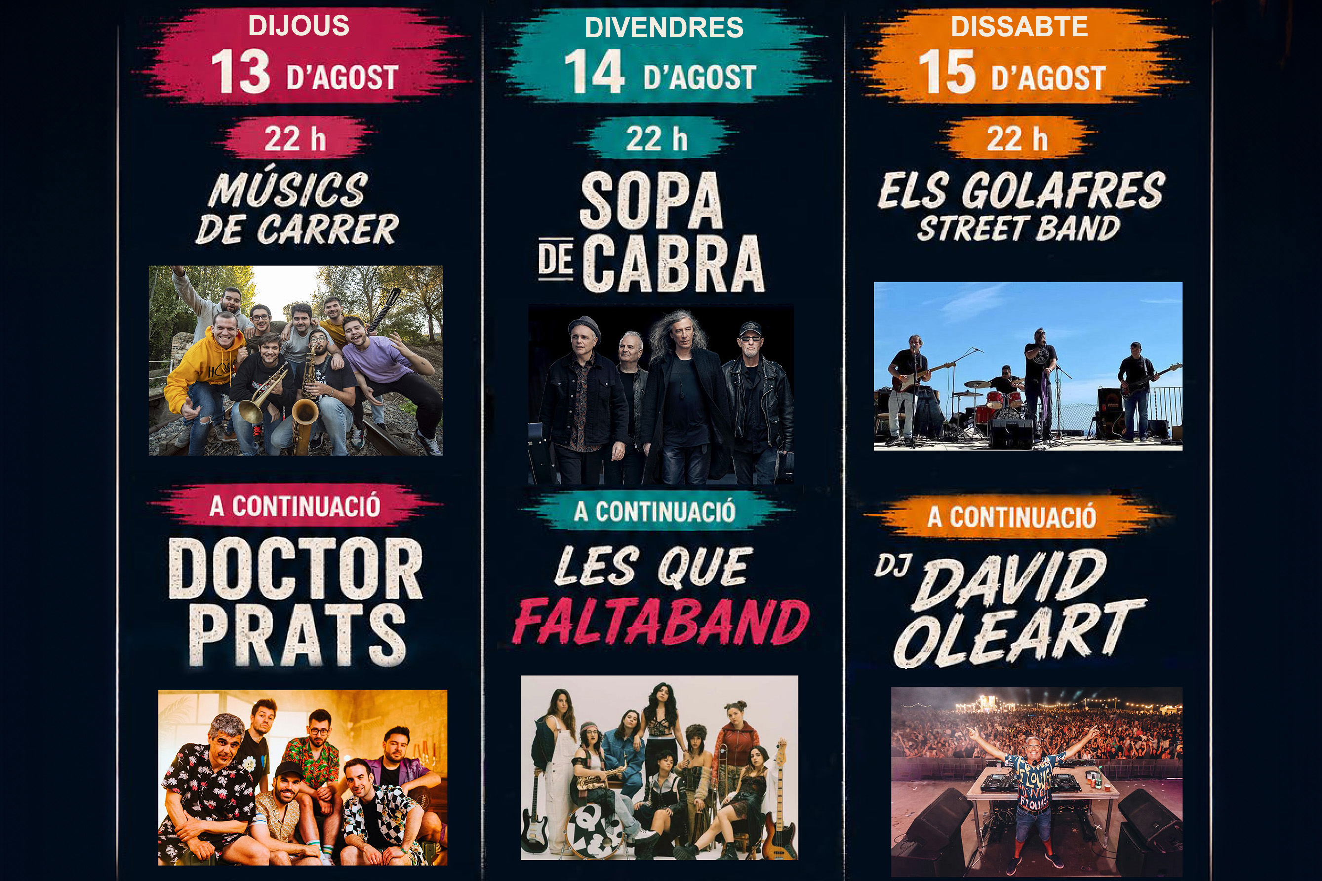 Concerts Festa Major Estiu 2026