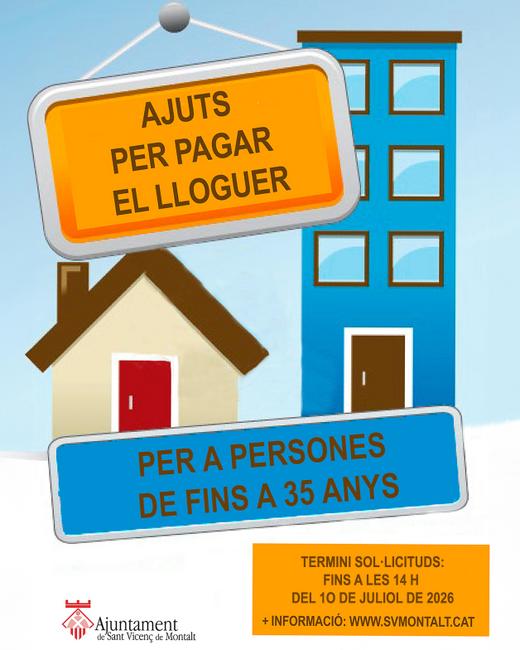Ajuts lloguer - 35anys