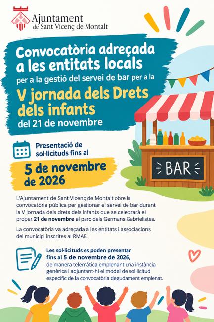 cartell bar jornada drets infants