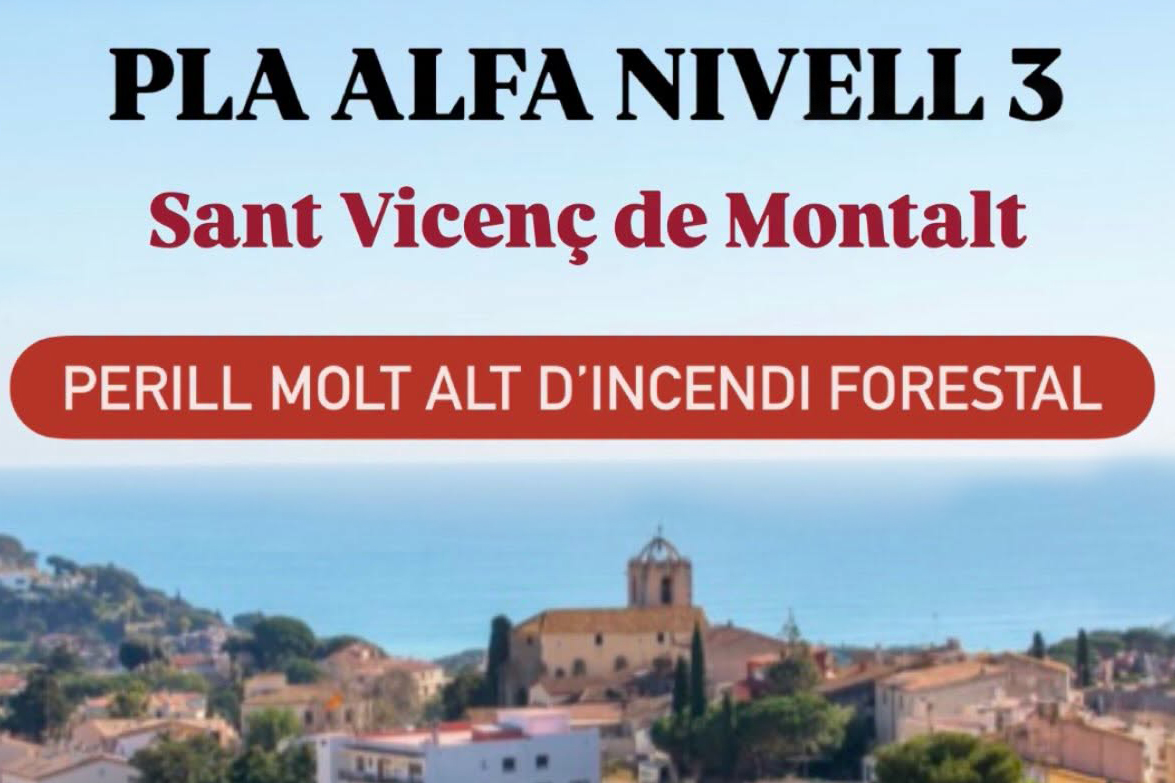 Activat el nivel 3 del Pla Alfa