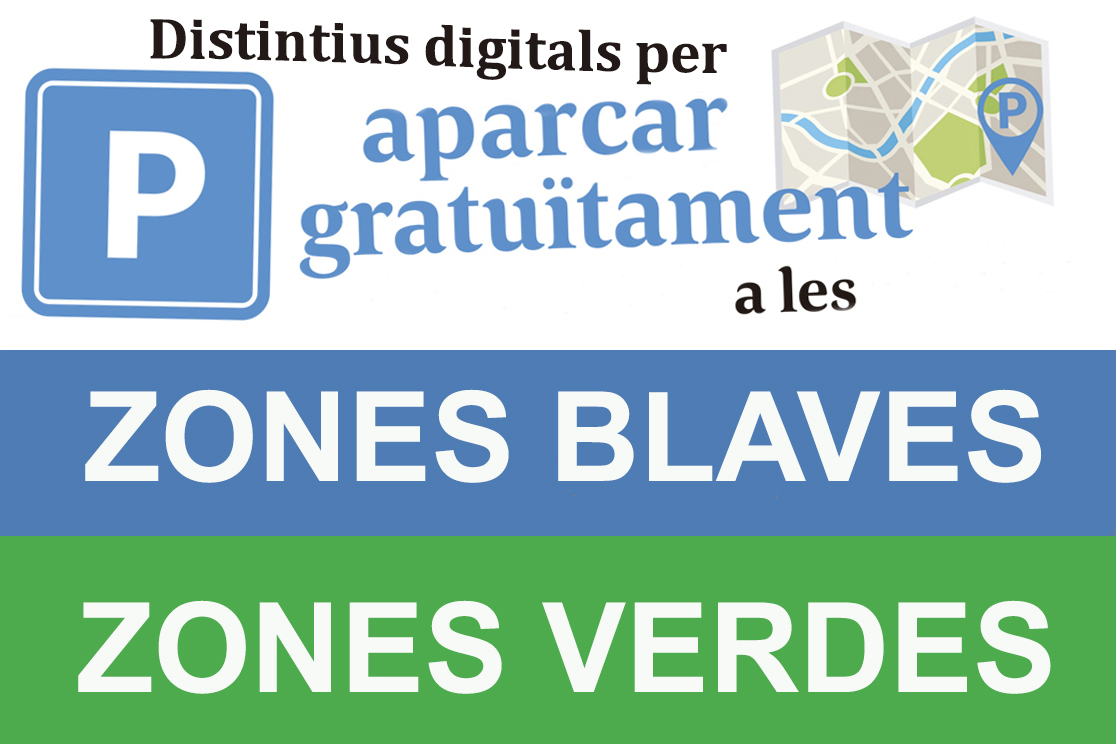 Distintius digital estacionament autoritzat