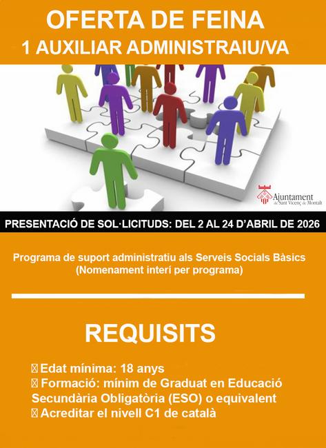 Convocatòria feina Convocatòria feina