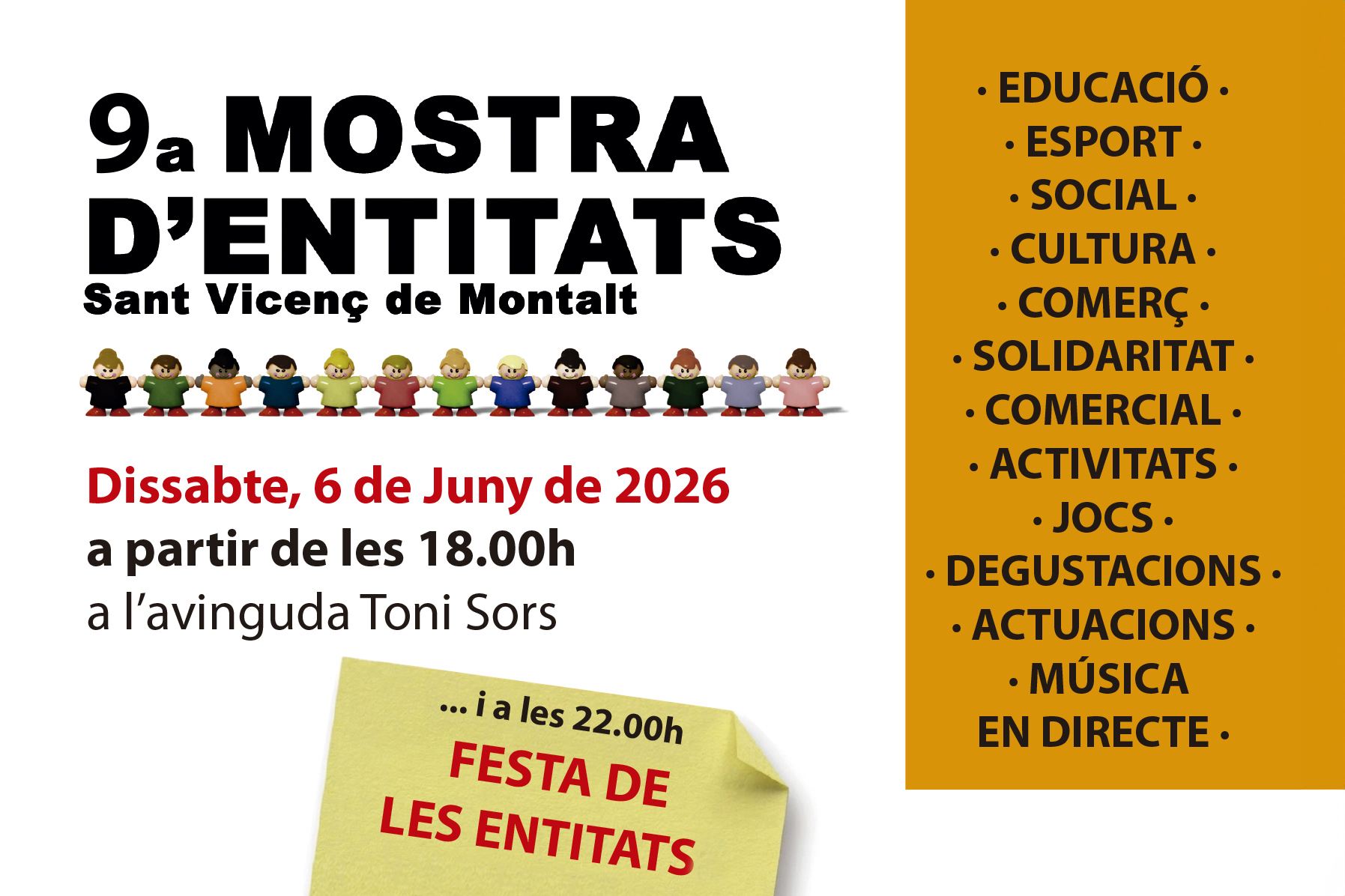 Banner Mostra Entitats 2026 Banner Mostra Entitats 2026