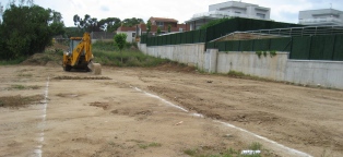 Obres al solar de l'institut